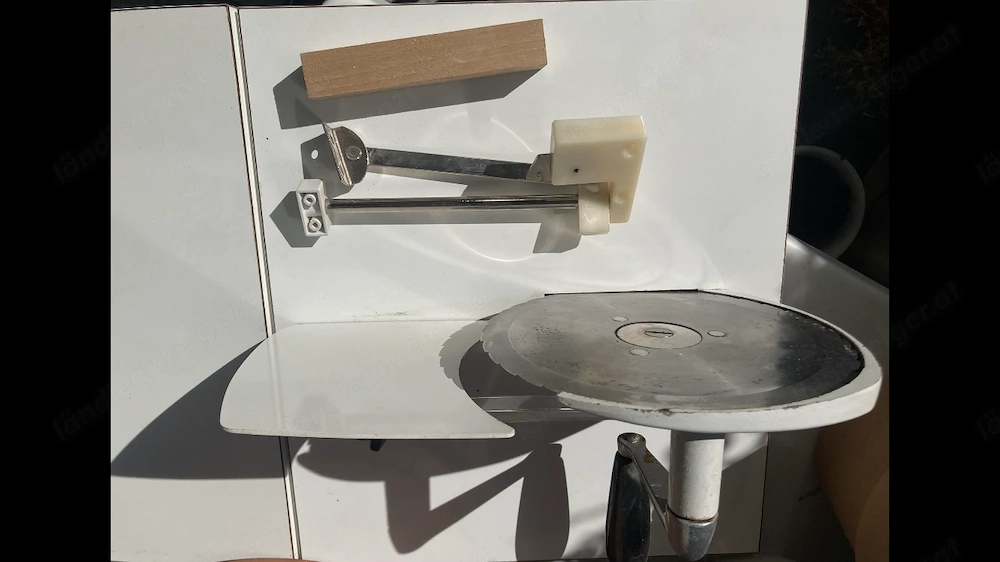 Vintage Brotschneidemaschine Jupiter Allesschneider mit Handkurbel 