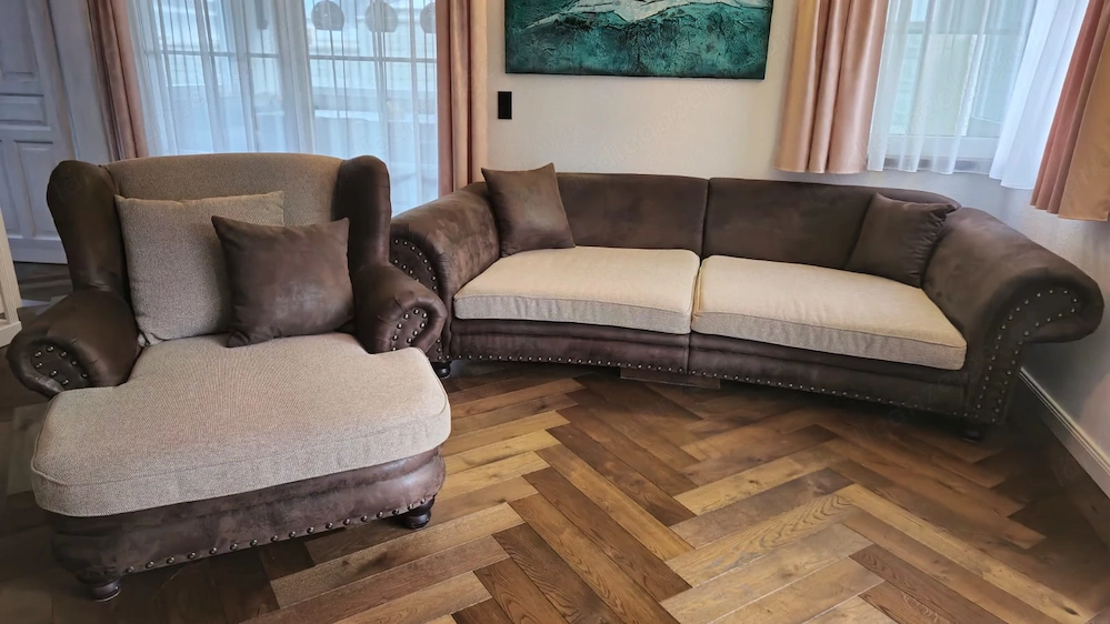 Qualitativ hochwertige, große Couch mit oder ohne Sessel 