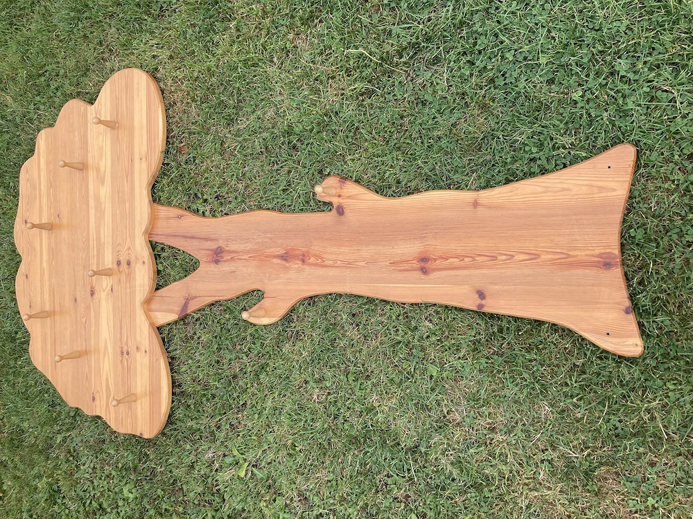 Garderobe, Kindergarderobe, Garderobe Baum, Garderobe Holz, Vollholz, Baum