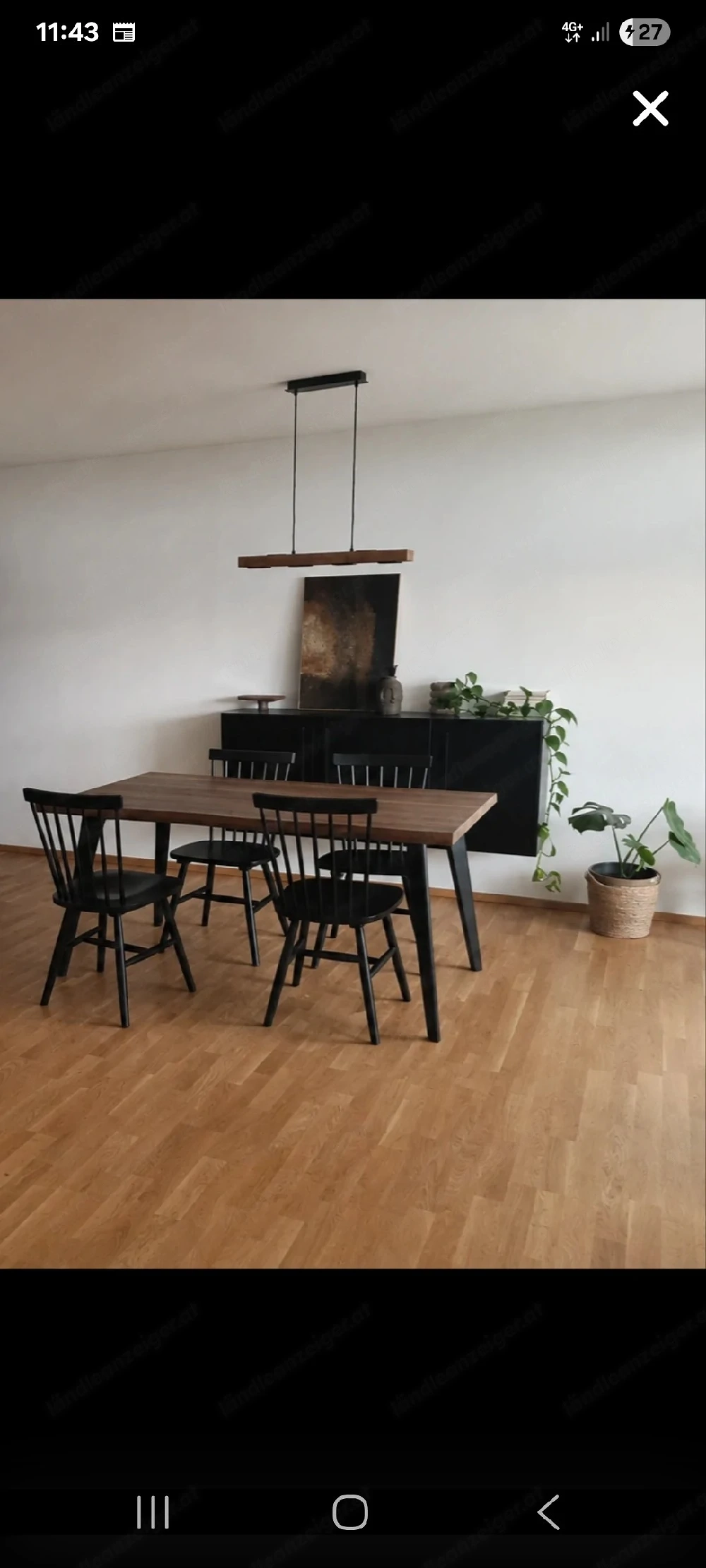 Esszimmerstühle Holz schwarz