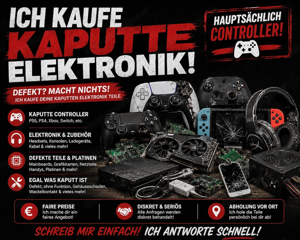 Kaufe kaputte Elektronik