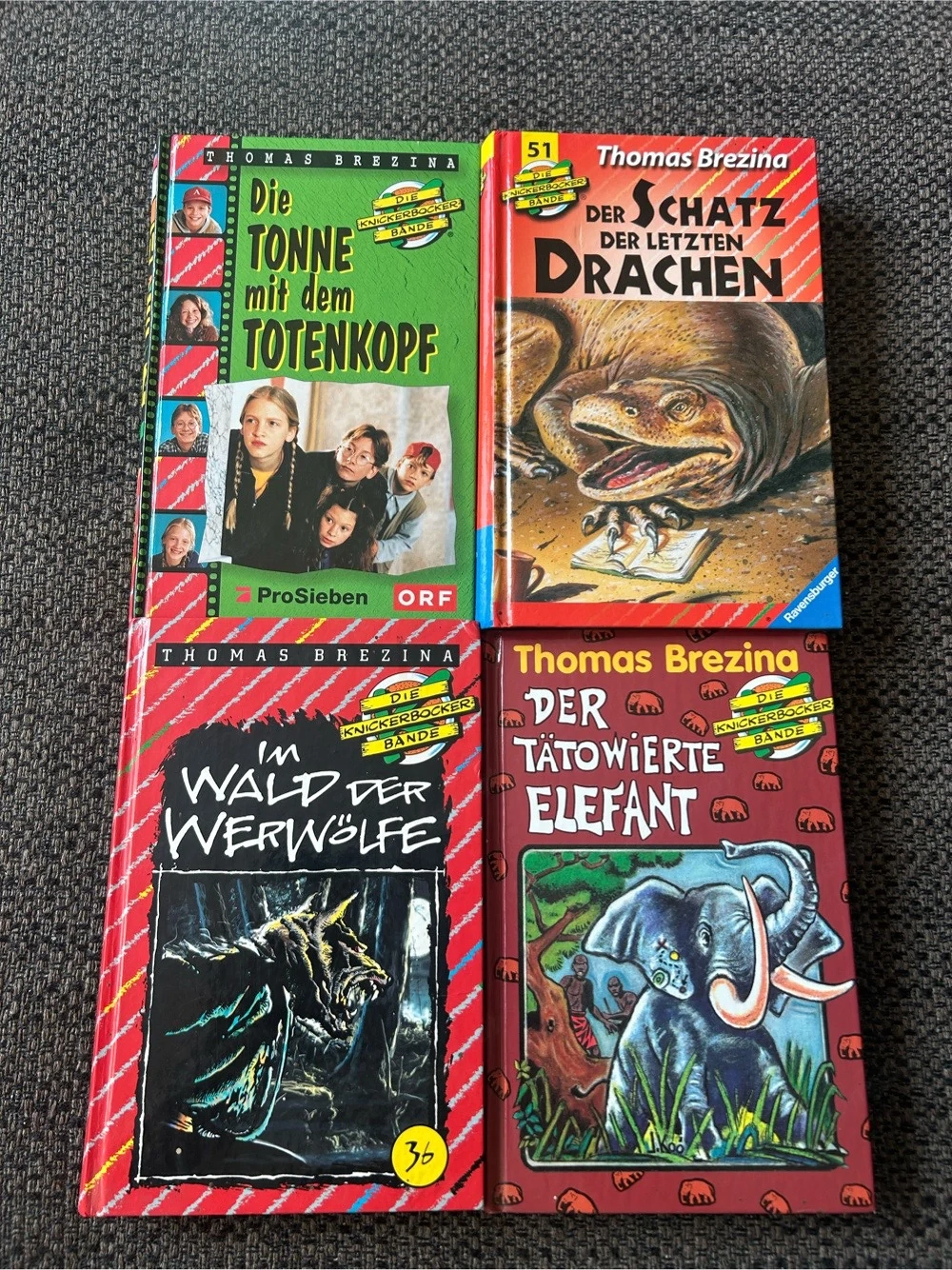 4 Bücher: Die Knickerbockerbande, Brezina