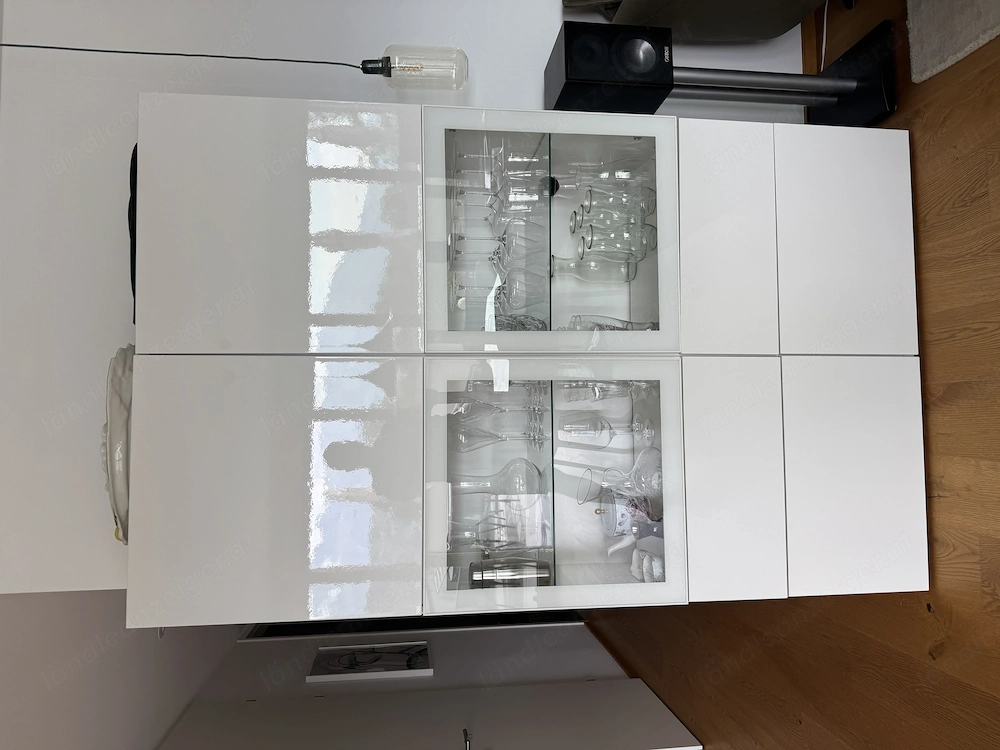 Ikea Besta Vitirne Schrank Weiß Top