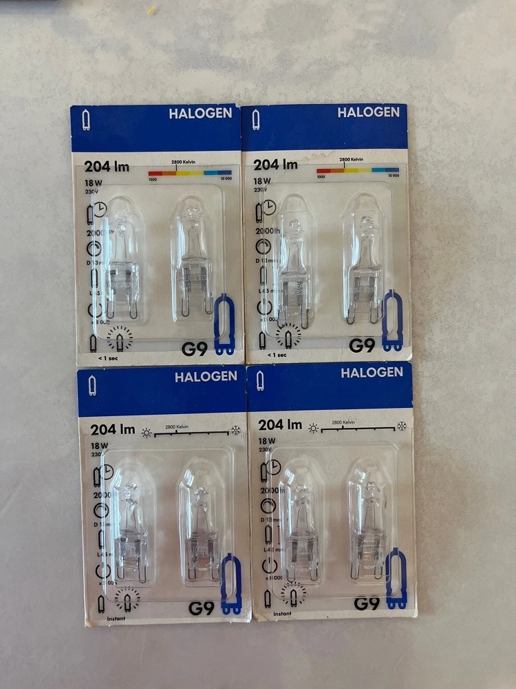 IKEA Halogenleuchten G9 8Stk. 