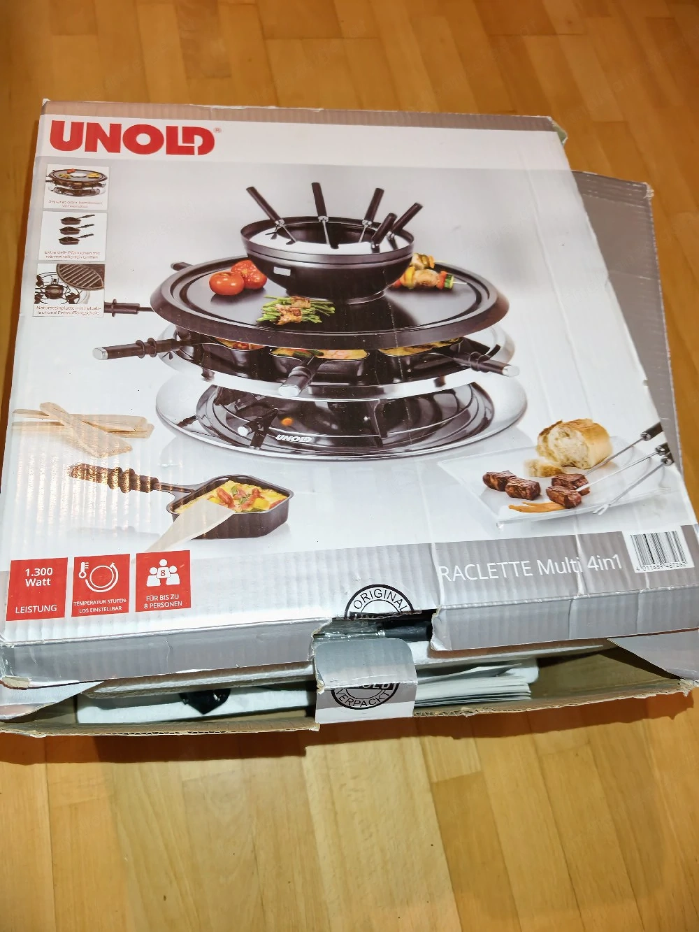 UNOLD Raclette Multi 4in1   Neu & OVP (für bis zu 8 Personen)