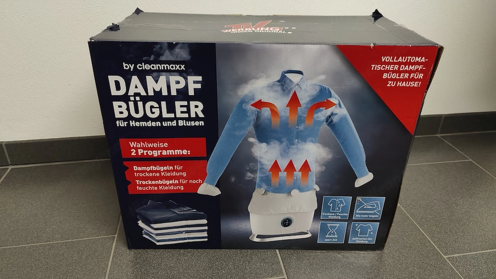 Hemdenbügler Cleanmaxx Bügelstation Bügelautomat Blusenbügler 1800W