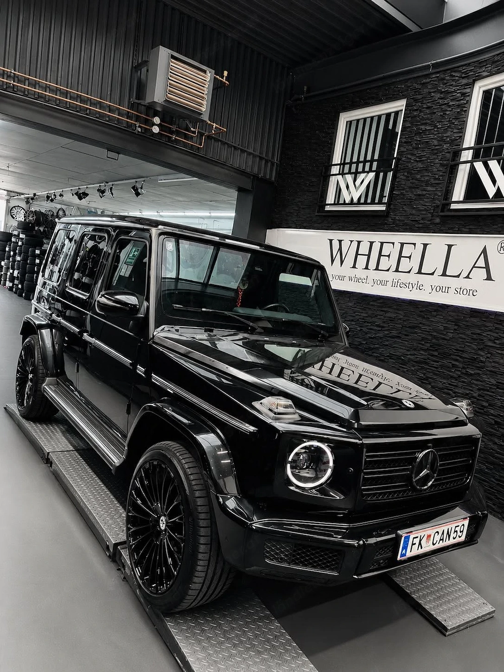 Mercedes-Benz G-Klasse 22 Zoll Antera A103 Piano Black + Hankook   RDKS   Gutachten