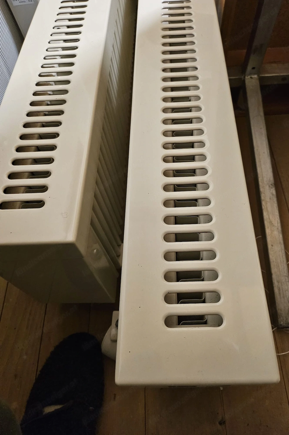 Elektrische Flächenspeicherheizung  mit Rollen 2 Stück, inkl. Eberle Thermostat