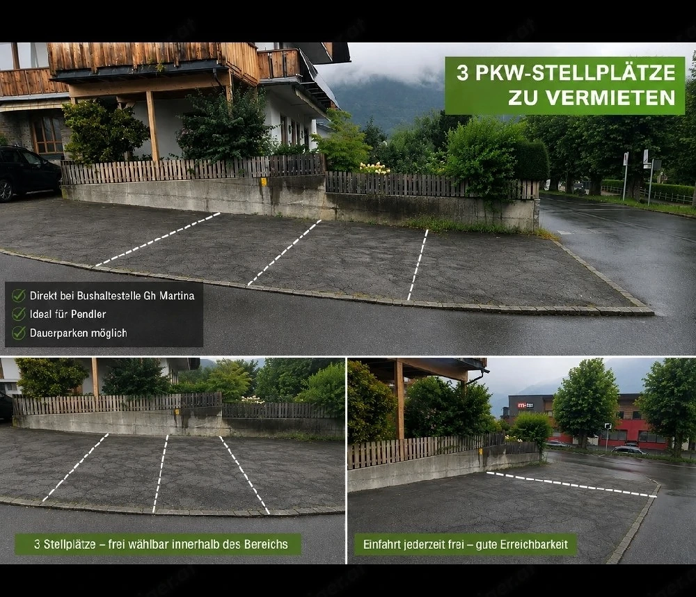 Pendler- & Dauerparkplätze in Telfs   Saglstraße