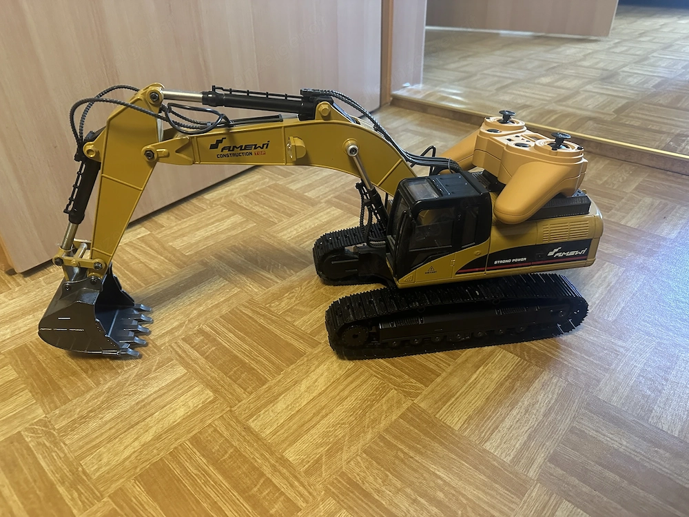 Rc Amewi G704E Vollmetall Bagger 1:14 RTR Gelb