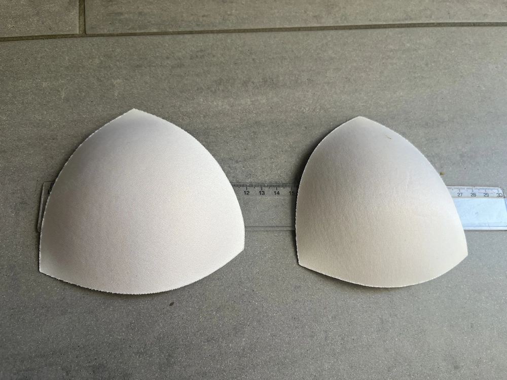 BH-Pads   Bikini-Einlagen herausnehmbar   weiß