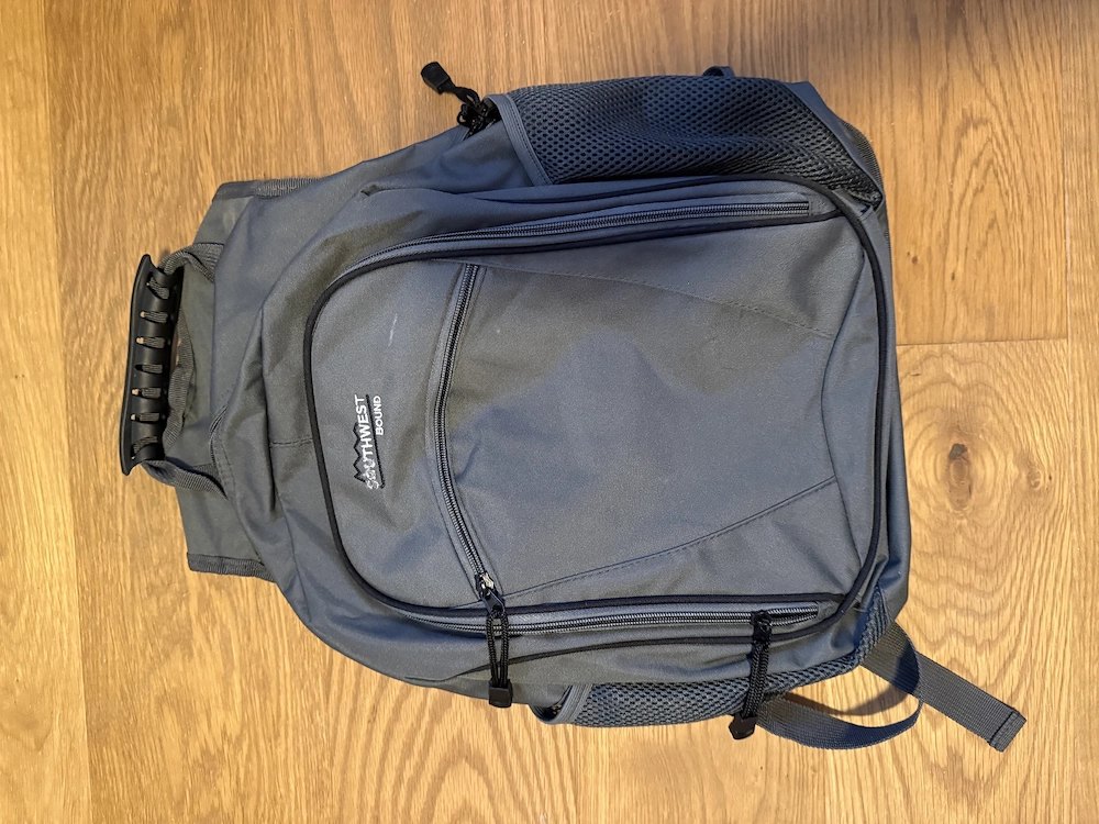 grauer Rucksack