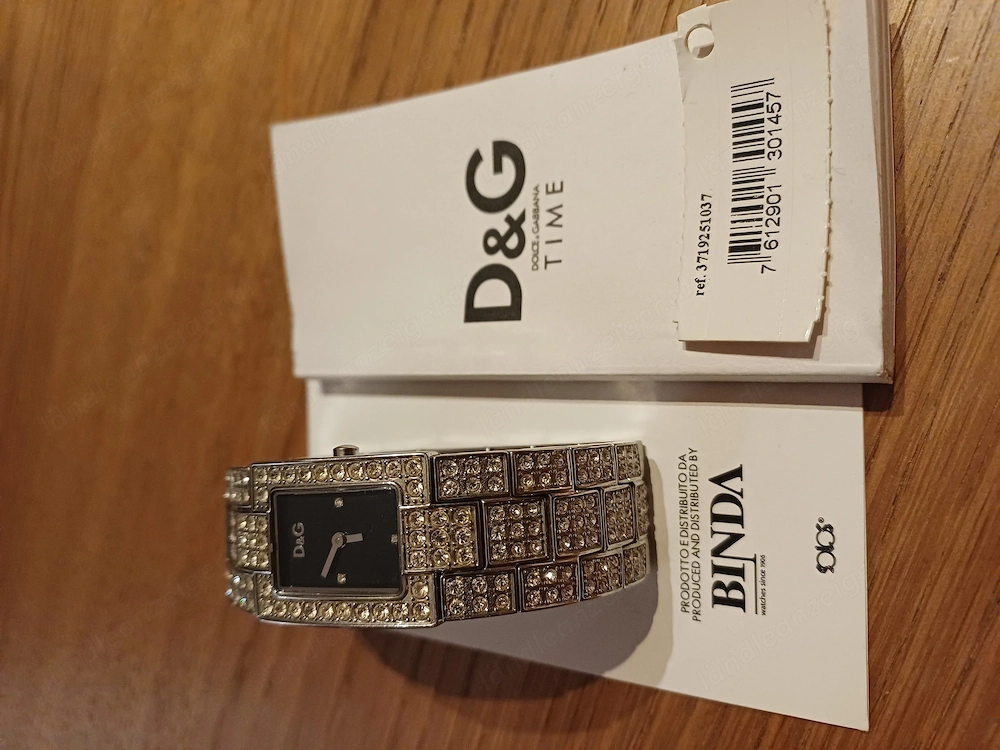  D&G Dolce & Gabbana Damenuhr  C'est Chic  Strass   Ref. 3719251037   Neue Batterie