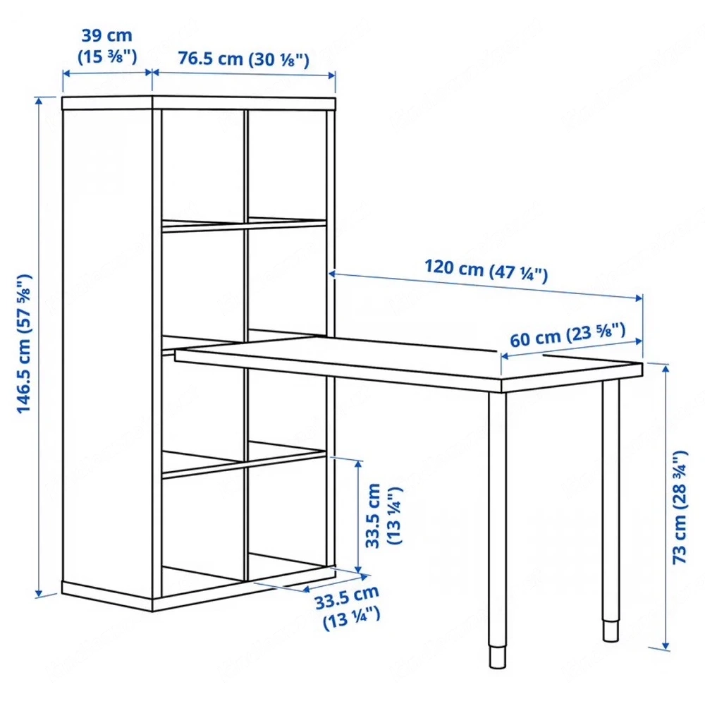 IKEA Schreibtisch mit Regal
