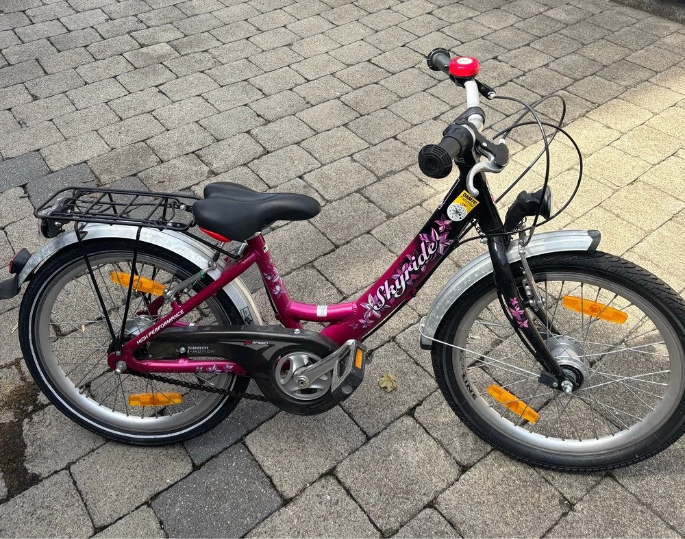 20 Zoll Puky Fahrrad Pink Schwarz
