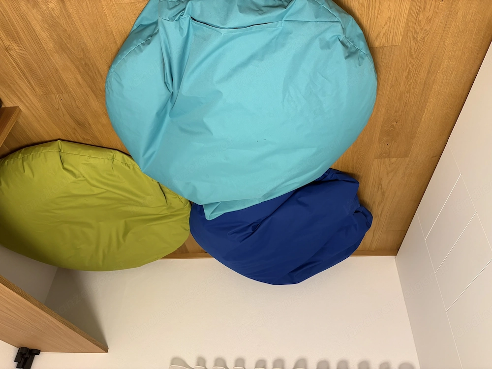Sitzsäcke in verschiedenen Farben 