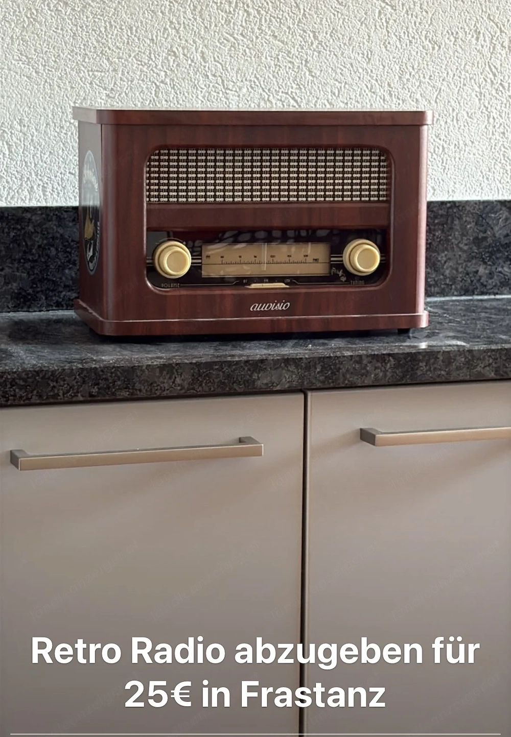 Retro Radio Farbe braun