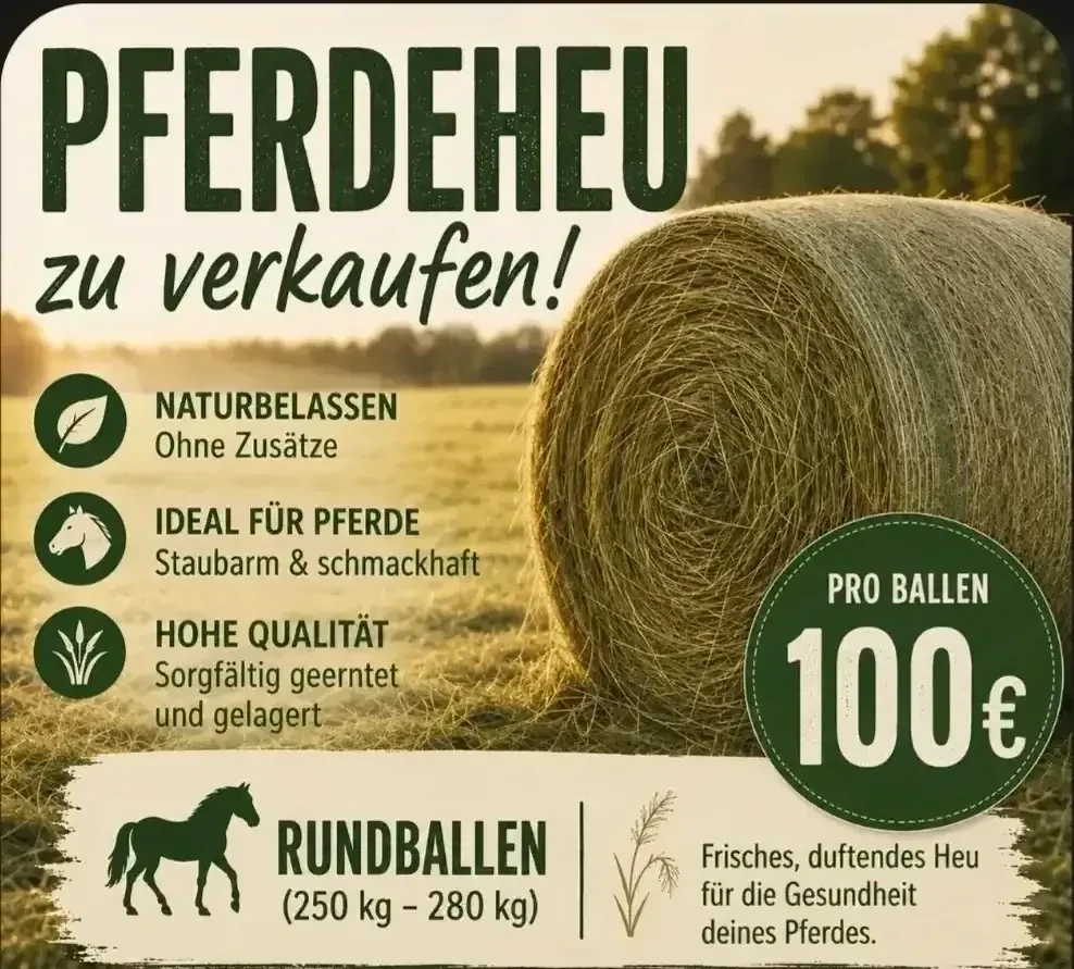 Pferdeheu Rundballen 