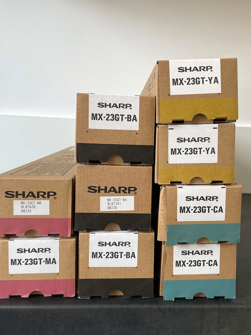 Original Sharp Tonerkartuschen (MX-23GT BA   CA   MA   YA)   Neu & OVP