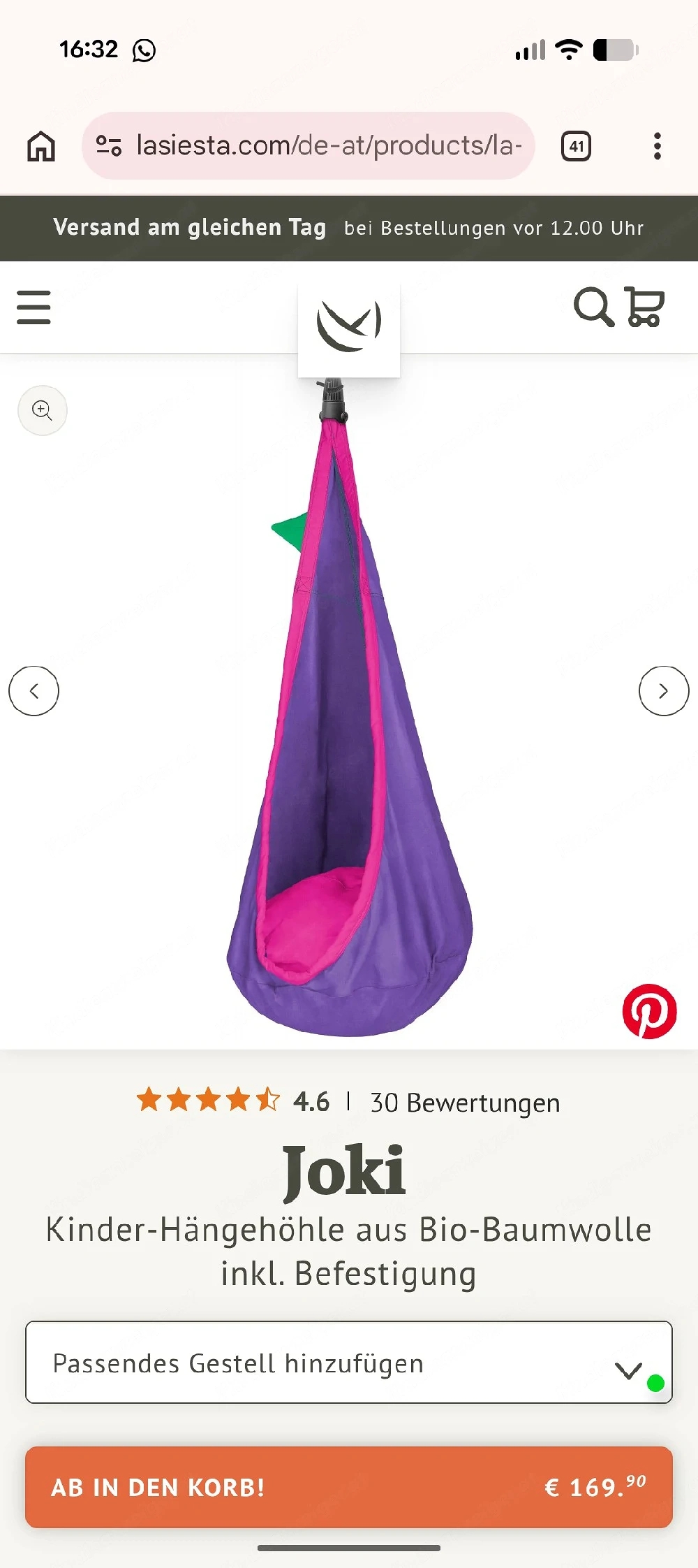 Kinder Hängehöhle La Siesta  Joki
