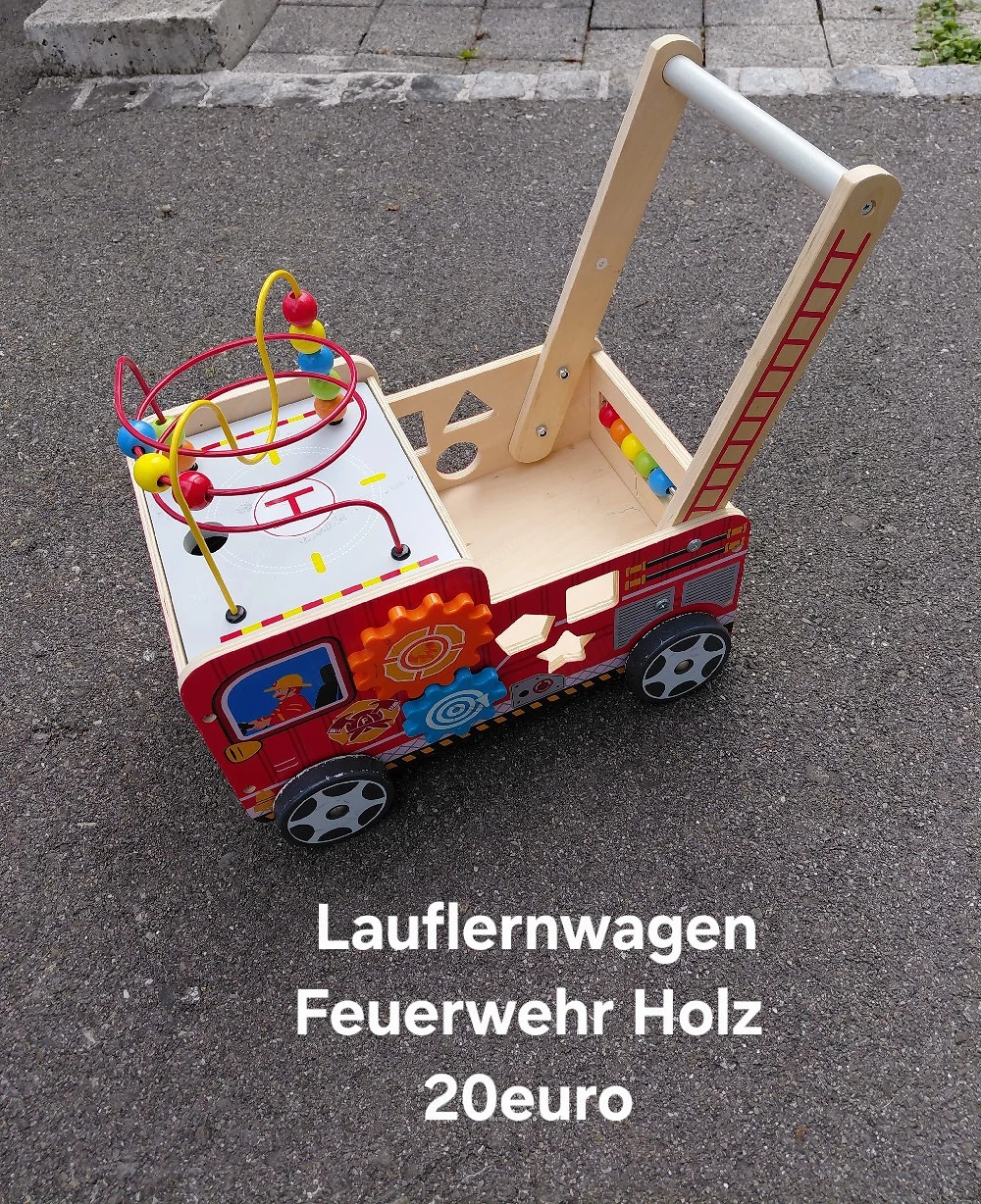 Lauflernwagen,  Laufrad Holz 