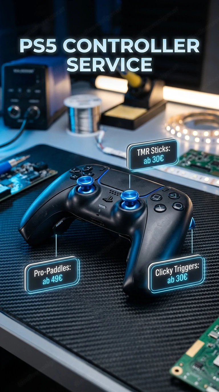 PS5 Controller-Service (TMR- Paddel umbau) 