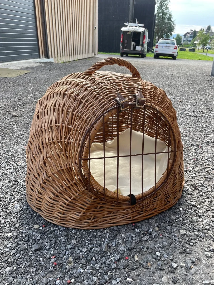 Großer Katzen-Transportkorb   Katzenhöhle aus Weide