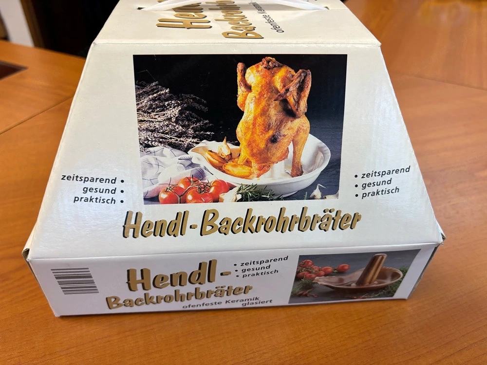 Hendl-Backrohrbräter aus Keramik