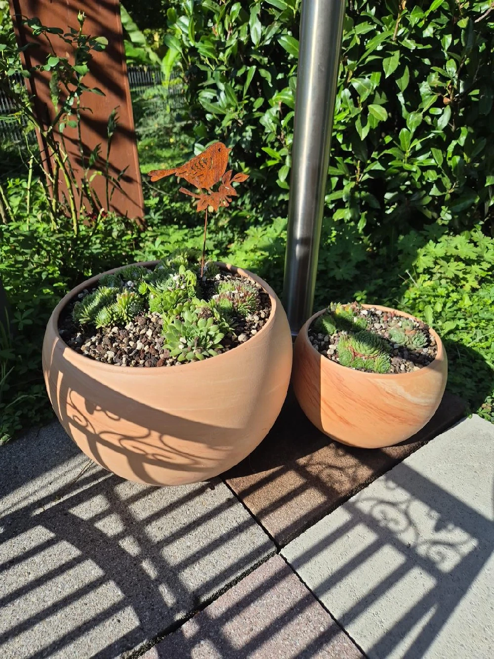 Blumentöpfe Terracotta zwei Stück