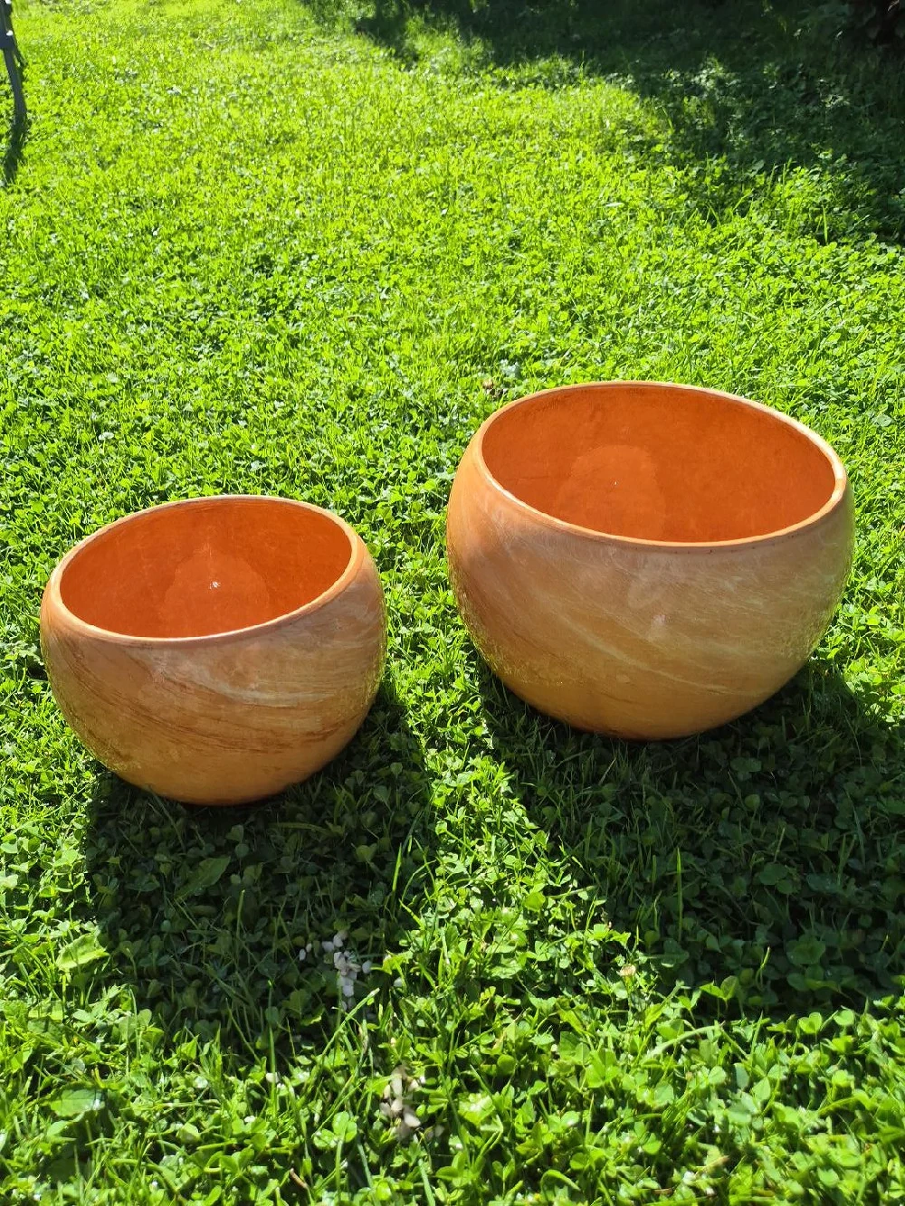 Terracotta Töpfe zwei Stück 