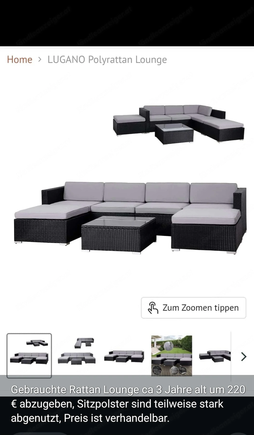 Lounge, Couch, Garten, Terrasse, Gartenmöbel
