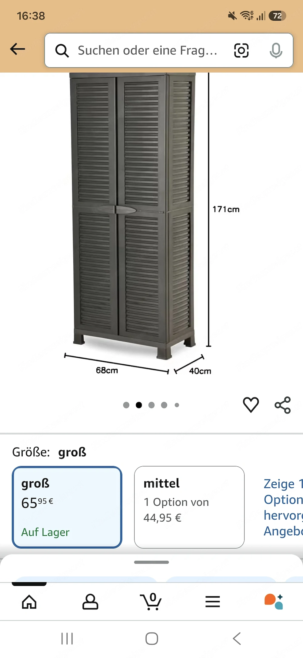 Kunststoffschrank groß