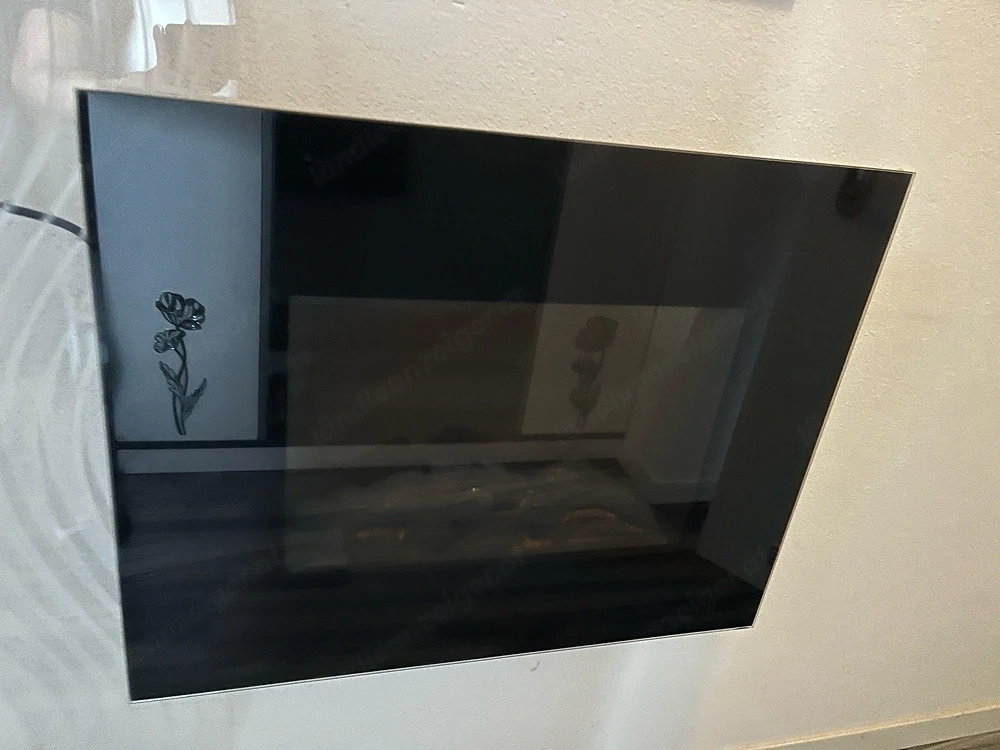 Elektrokamin Wandkamin mit Heizfunktion & Flammeneffekt (Glasfront)