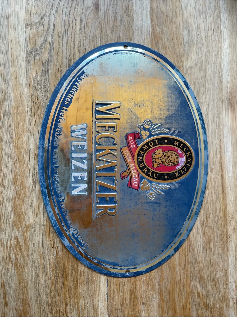 Meckatzer Weizen Metallschild