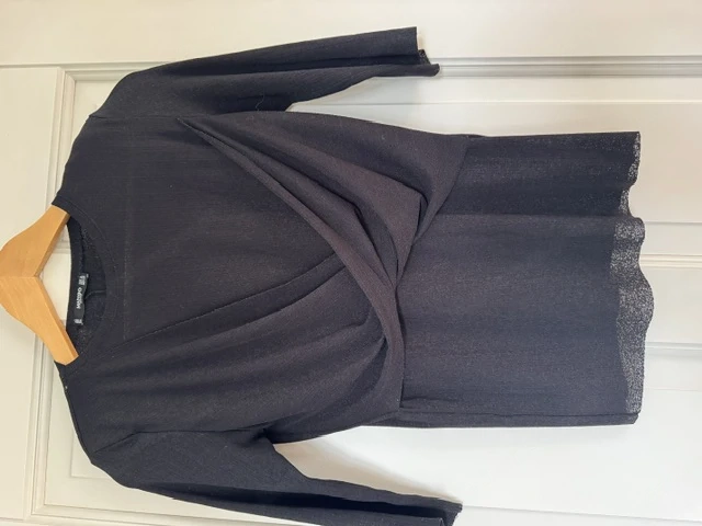 Strickshirt in schwarz