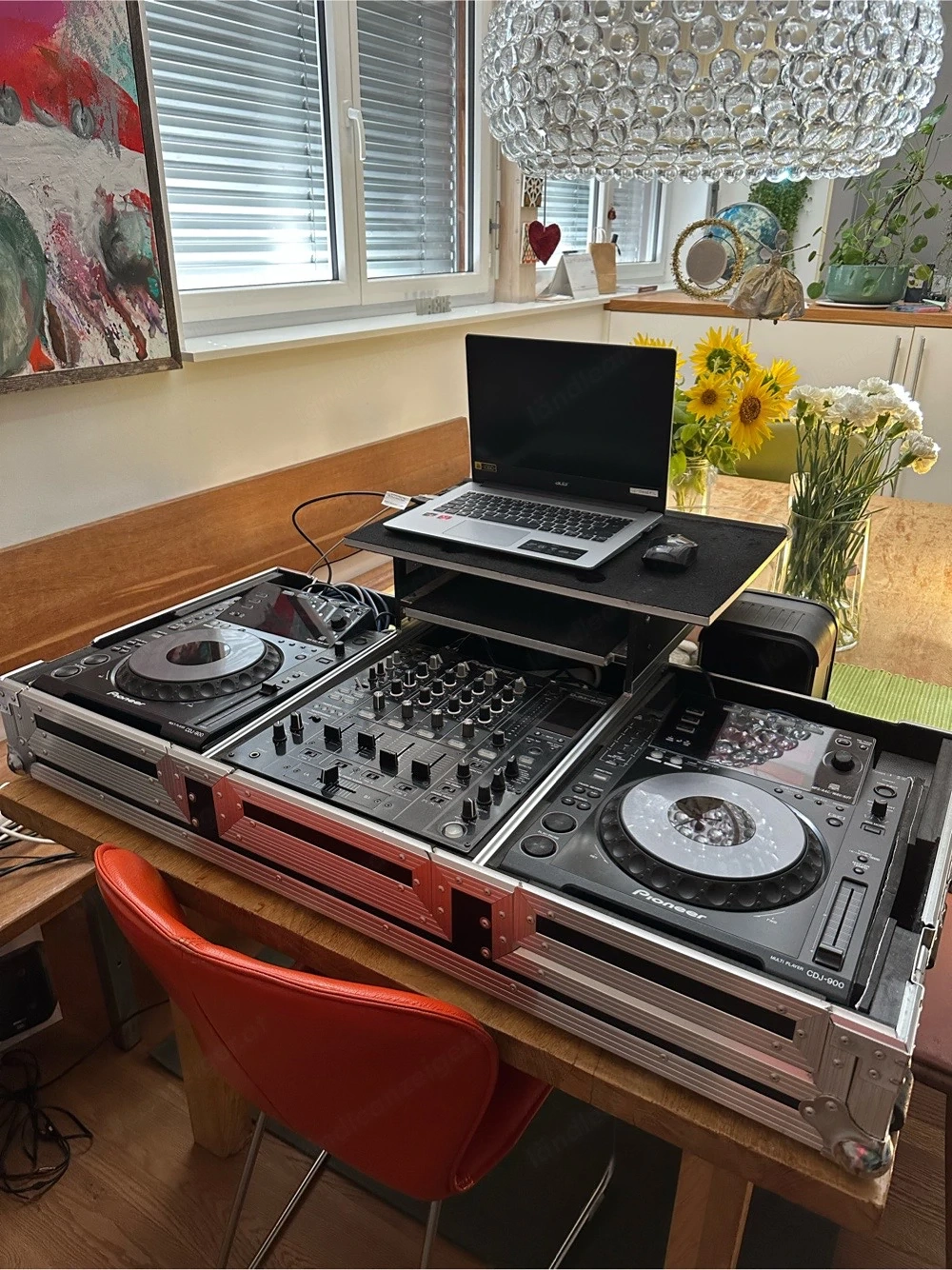 Pioneer DJ-Set   2  CDJ-900 + DJM-800 + Flightcase + Kabel | voll funktionsfähig