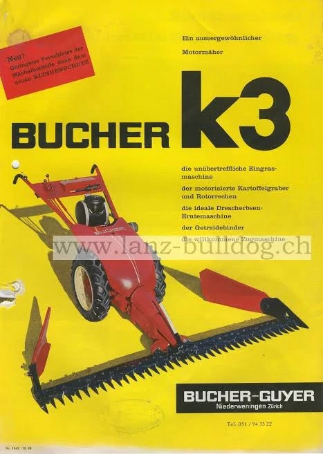 Motormäher mit Messerschwinge