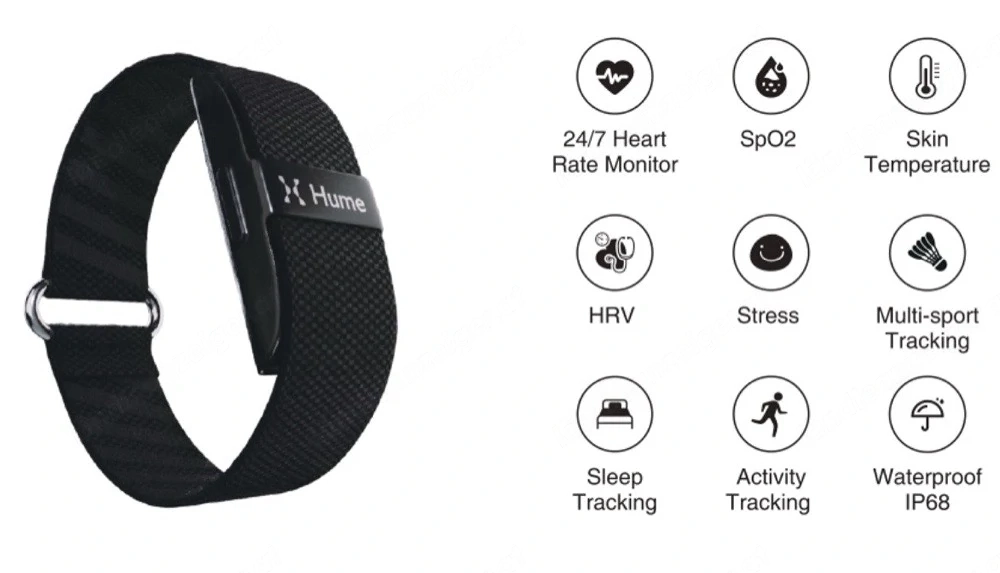 Hume Longevity Band 24 7 Healt Tracking