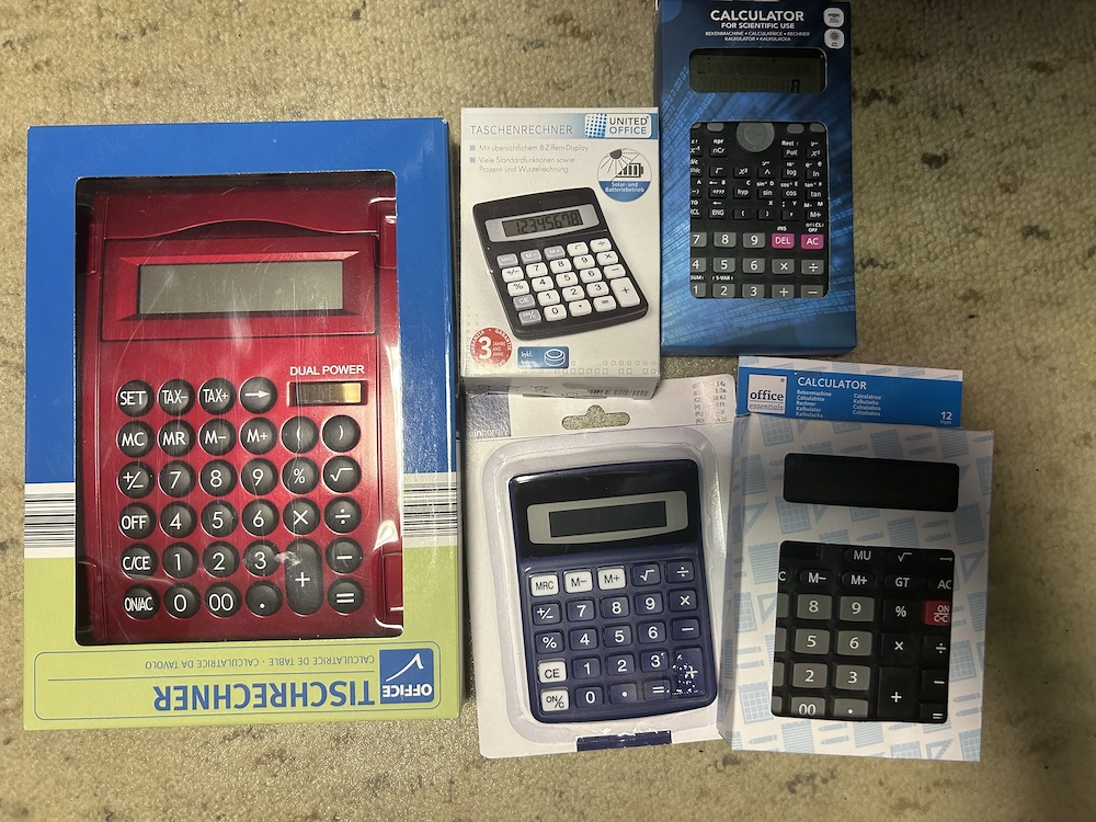 Taschenrechner divers