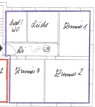 Frisch sanierte 3-Zimmer-Wohnung im 2. Stock eines ruhigen 6 Parteienhauses in Bregenz zu vermieten