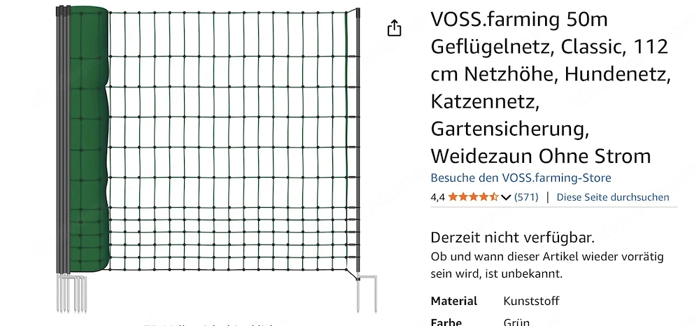 Zaun für z.b. Hühner