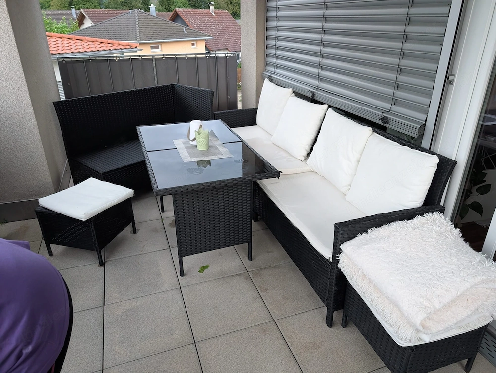 Balkon Möbel, Lounge und Tisch 