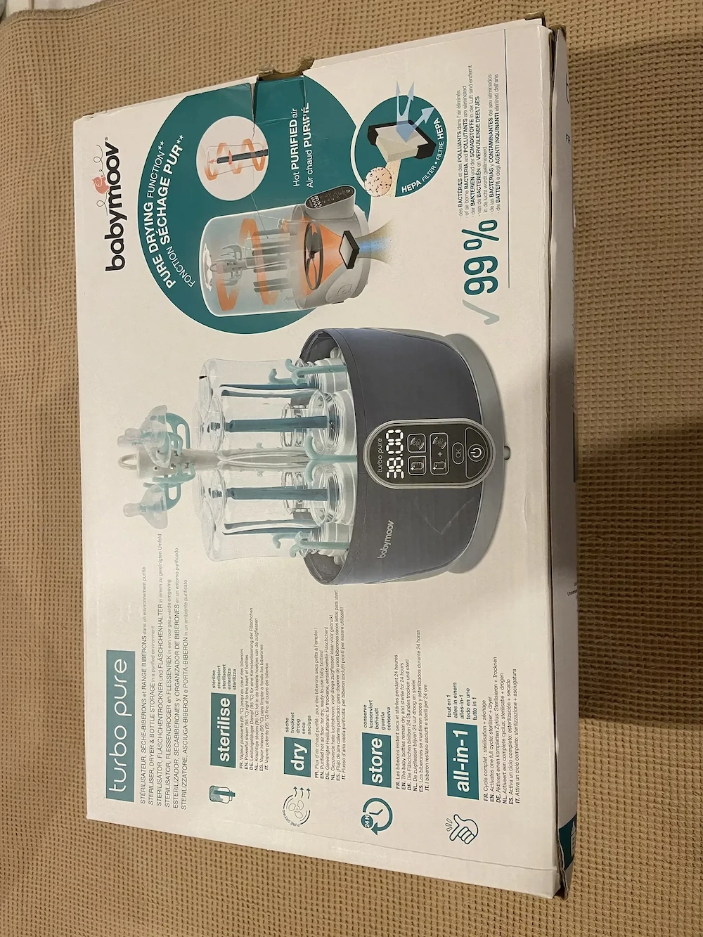 Dampfsterilisator Turbo Pure (Babymoov), neuwertig