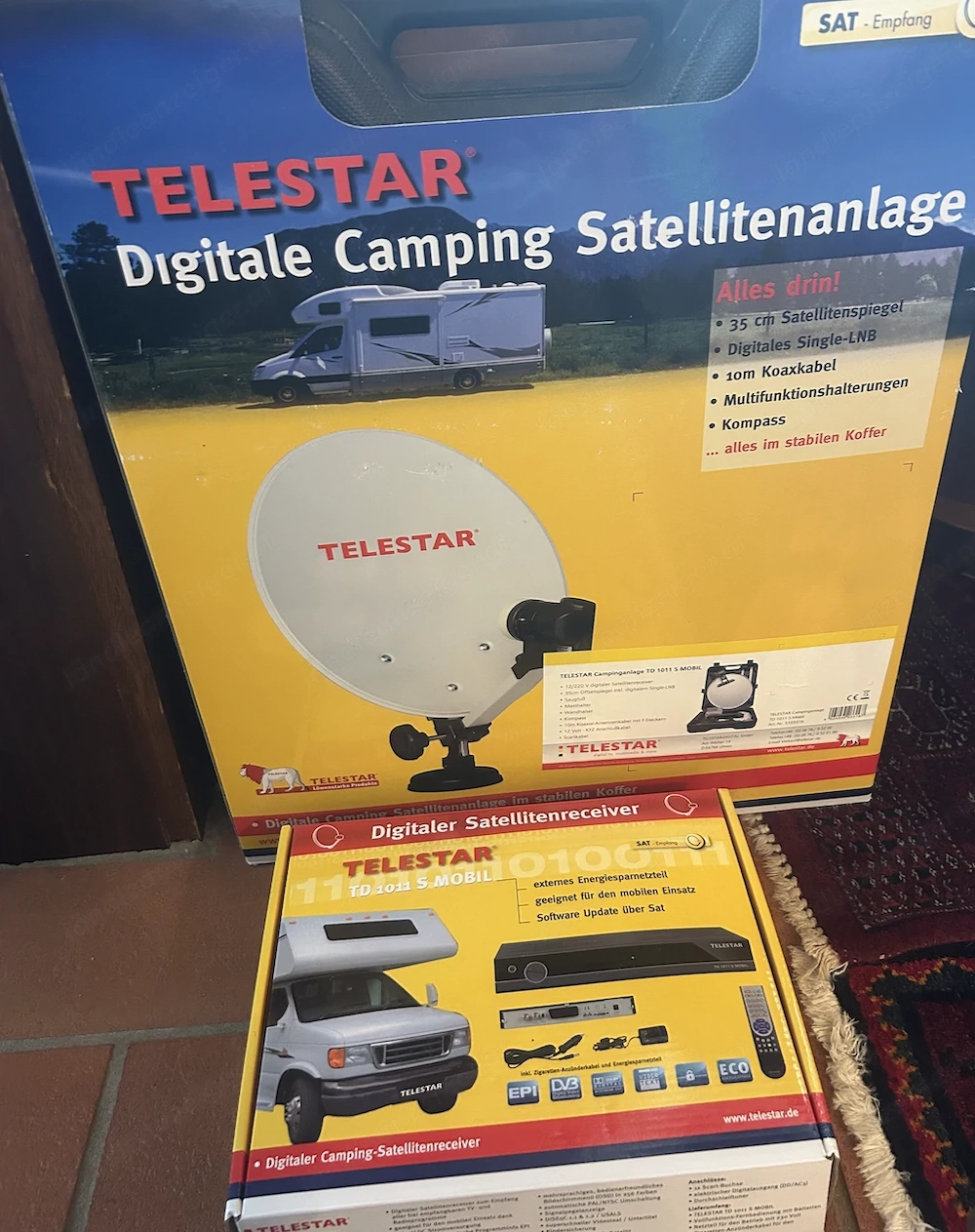 Telestar Digitale Camping Satellitenanlage mit Receiver 