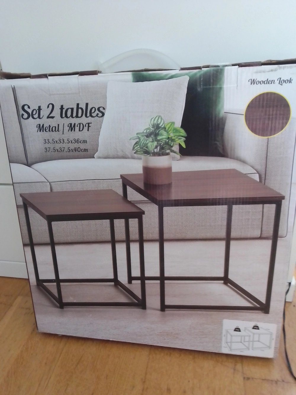 2er Set Beistelltisch 