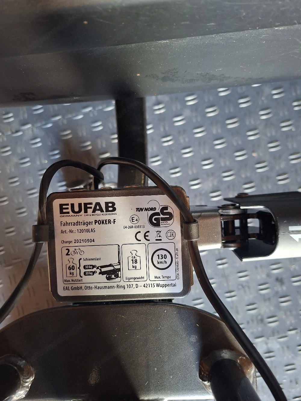 EUFAB Poker-F Fahrradträger 
