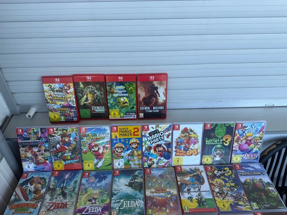 nintendo switch 2&1 spiele 