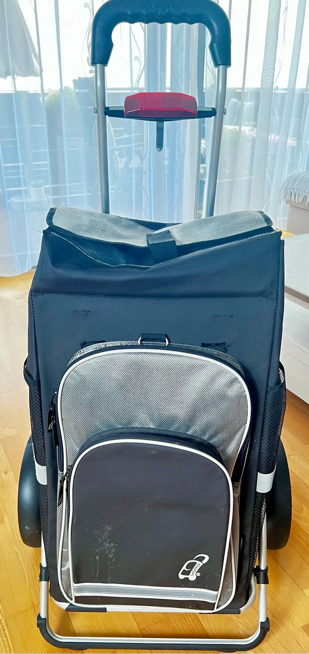 Andersen Fahrradanhänger   Einkaufstrolley mit Tasche & Fahrradhalterung