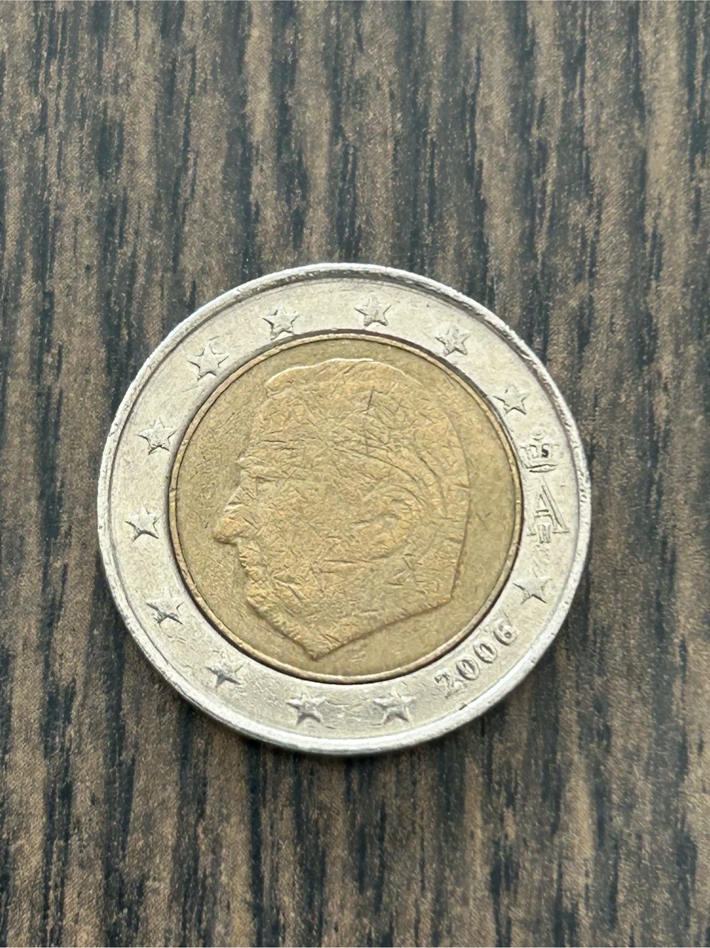 2 Euro Umlaufmünze Belgien 2006