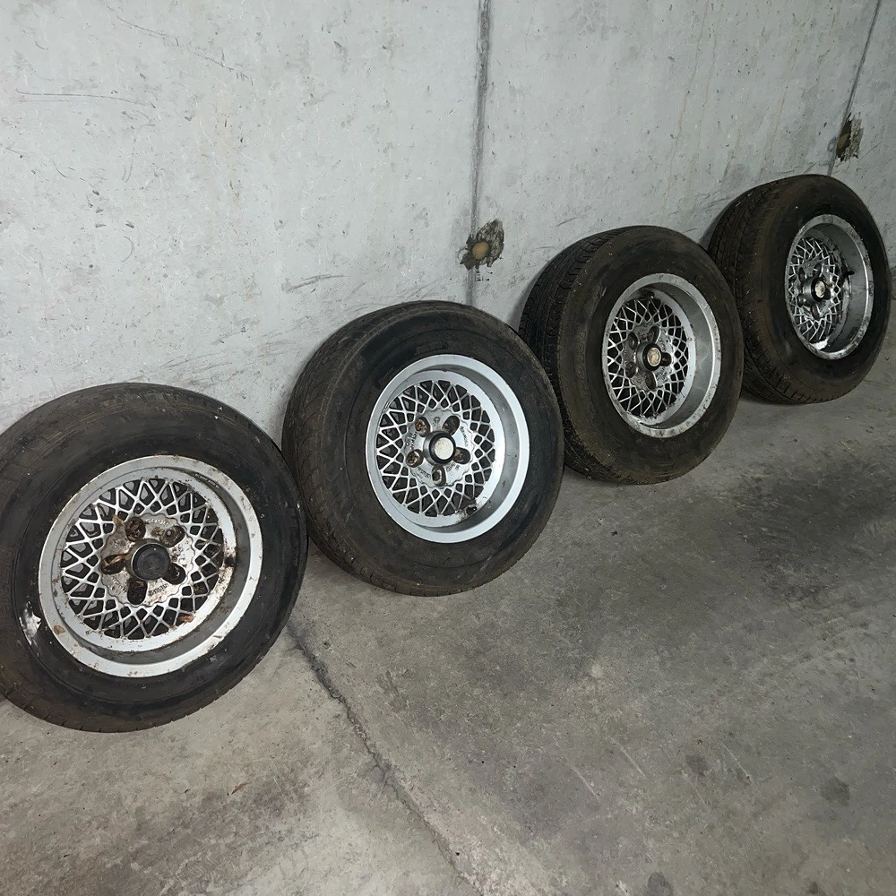 4x BMW Rial Alufelgen oltimer mit sommerreifen 